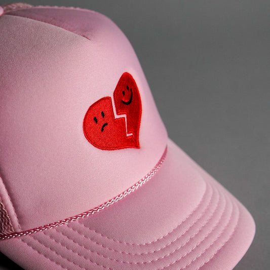 Hopeless Romantic Trucker Hat - Pink