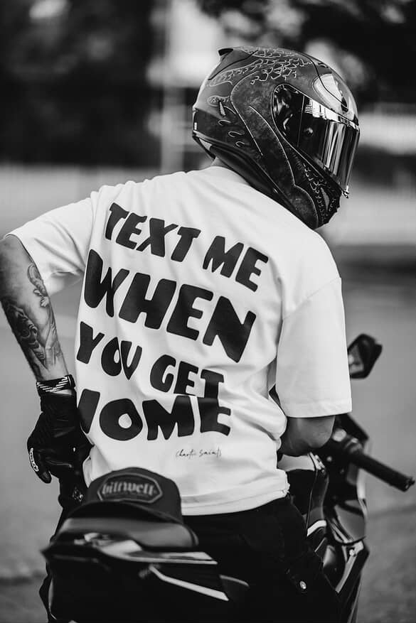 Text Me When You Get Home - White