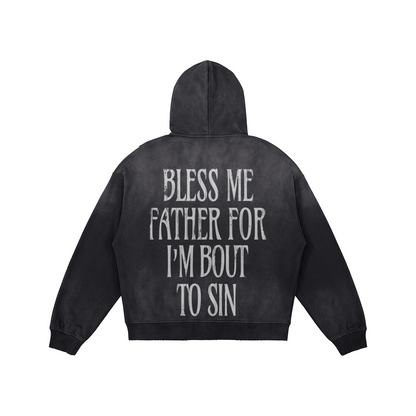 Bless Me Father Zip Up Hoodie