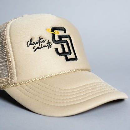 SD Signature Trucker Hat - Khaki