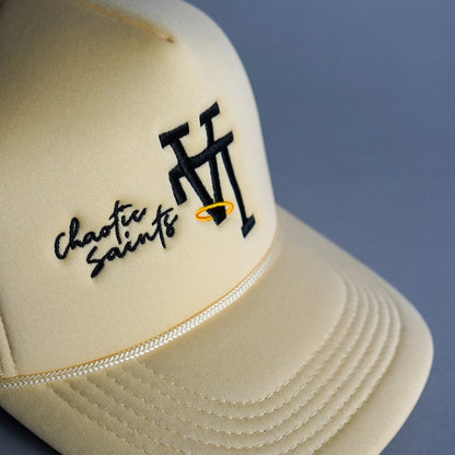 Upside Down LA Signature Trucker Hat - Cream