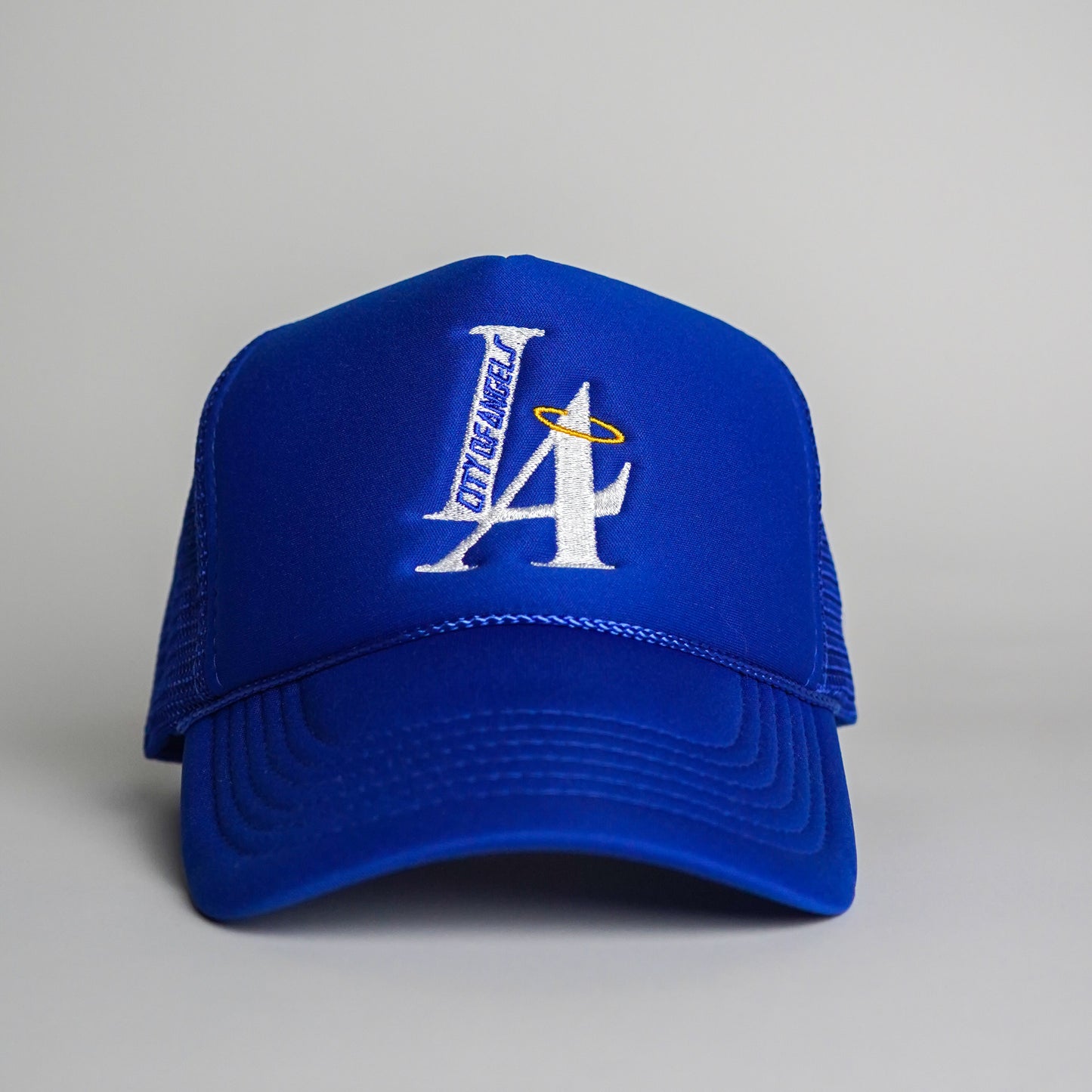 LA City Of Angels Trucker Hat - Royal Blue