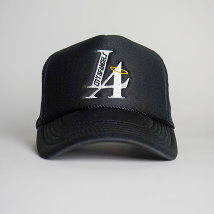 LA City Of Angels Trucker Hat - Black