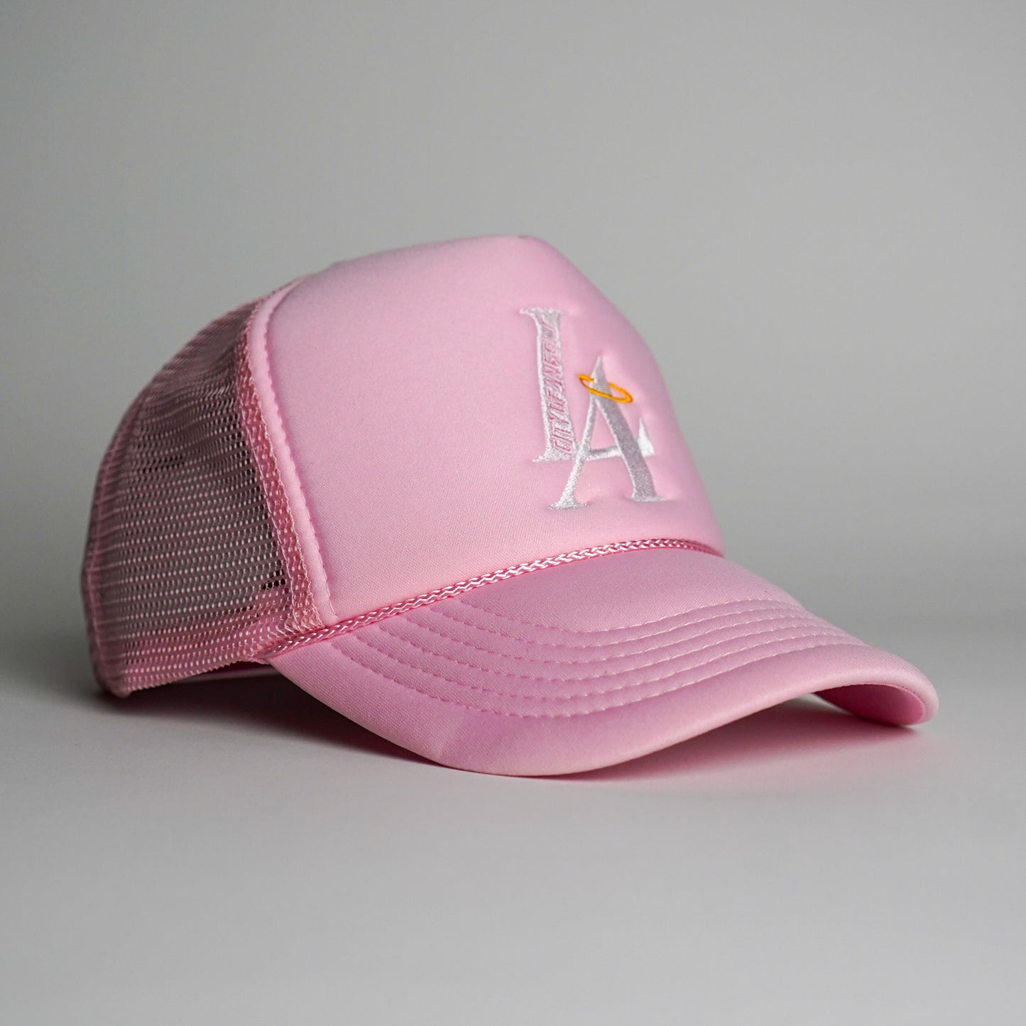 LA City Of Angels Trucker Hat - Pink