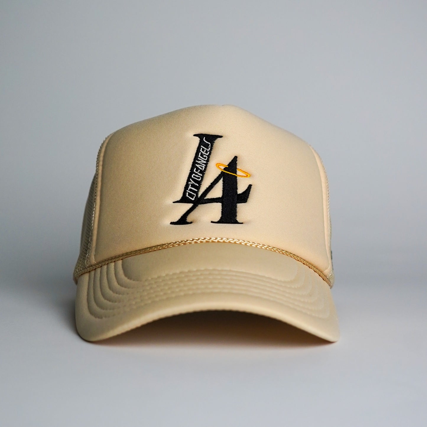 LA City Of Angels Trucker Hat - Cream