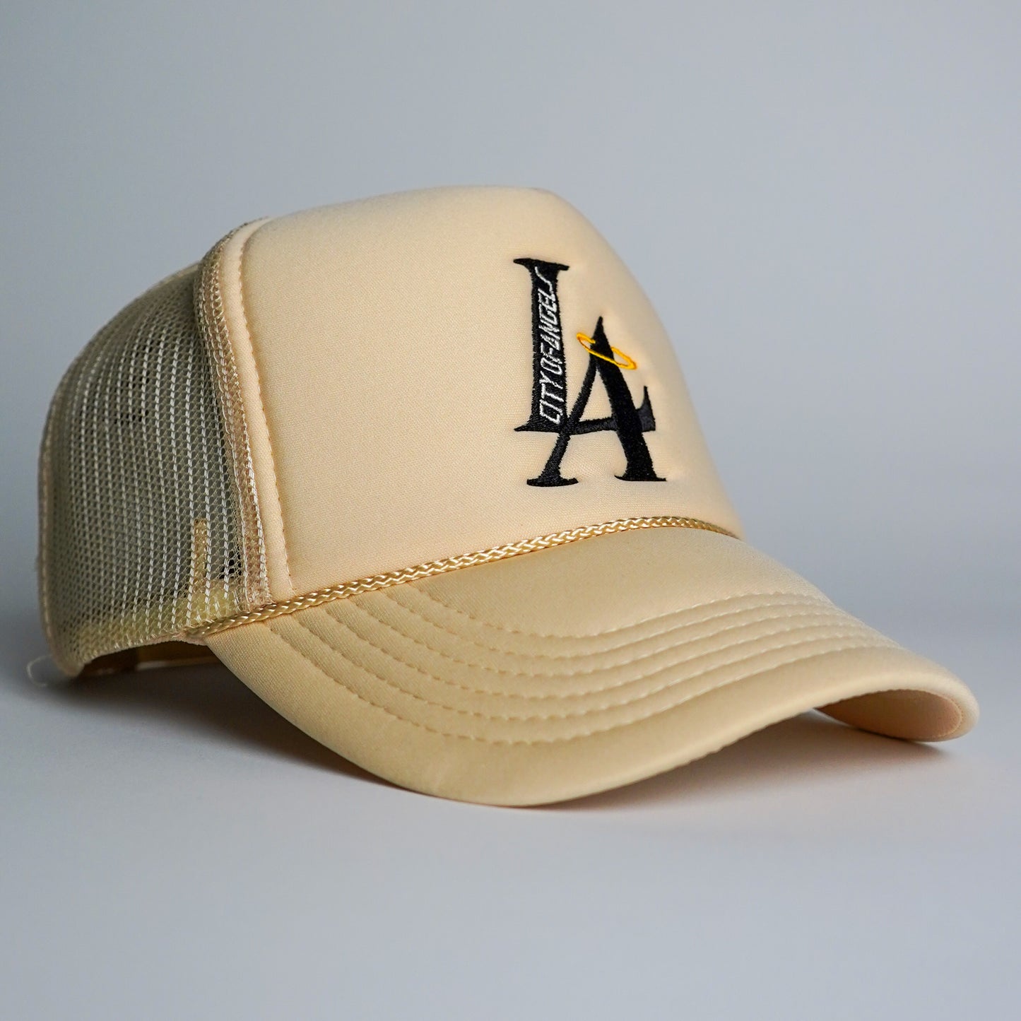 LA City Of Angels Trucker Hat - Cream