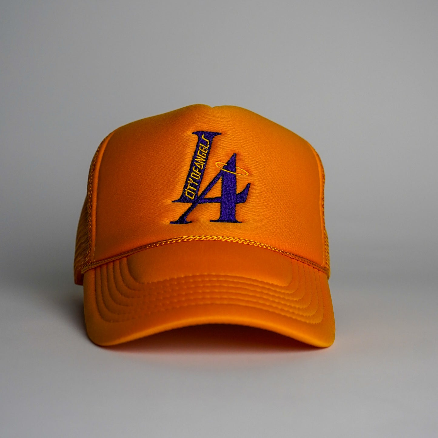 LA City Of Angels Trucker Hat - Gold