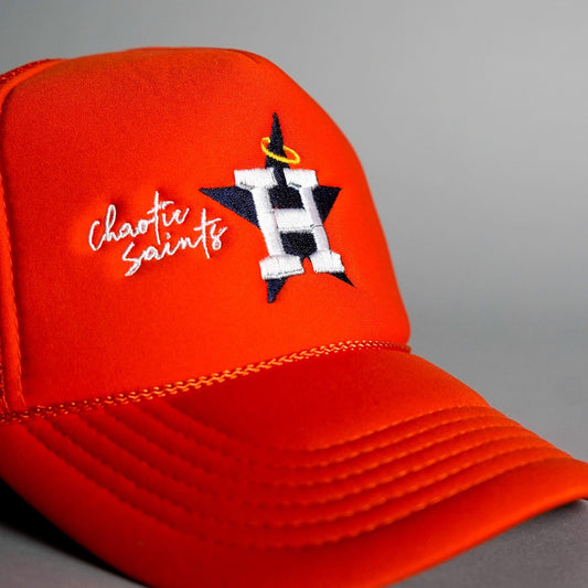 H-Town Signature Trucker Hat - Orange