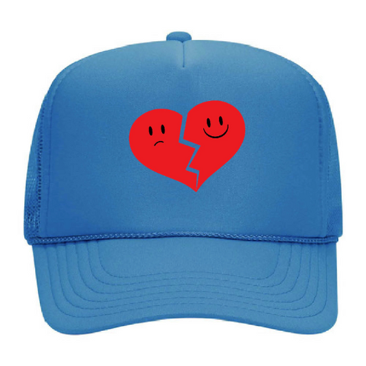 Hopeless Romantic Trucker Hat - Baby Blue