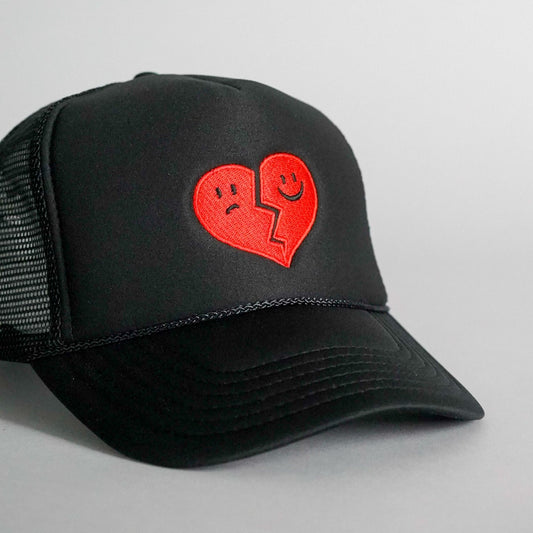 Hopeless Romantic Trucker Hat - Black