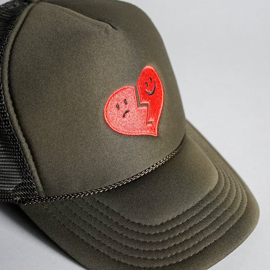 Hopeless Romantic Trucker Hat - Brown