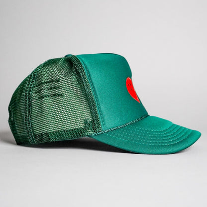 Hopeless Romantic Trucker Hat - Dark Green