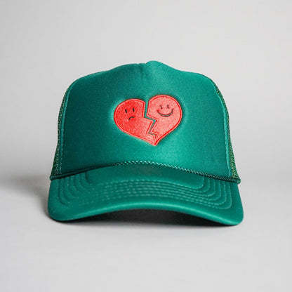 Hopeless Romantic Trucker Hat - Dark Green