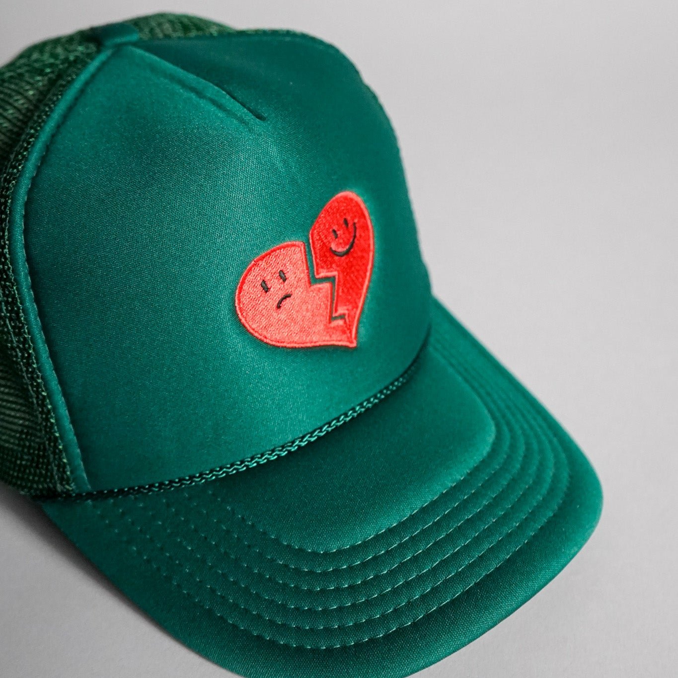 Hopeless Romantic Trucker Hat - Dark Green