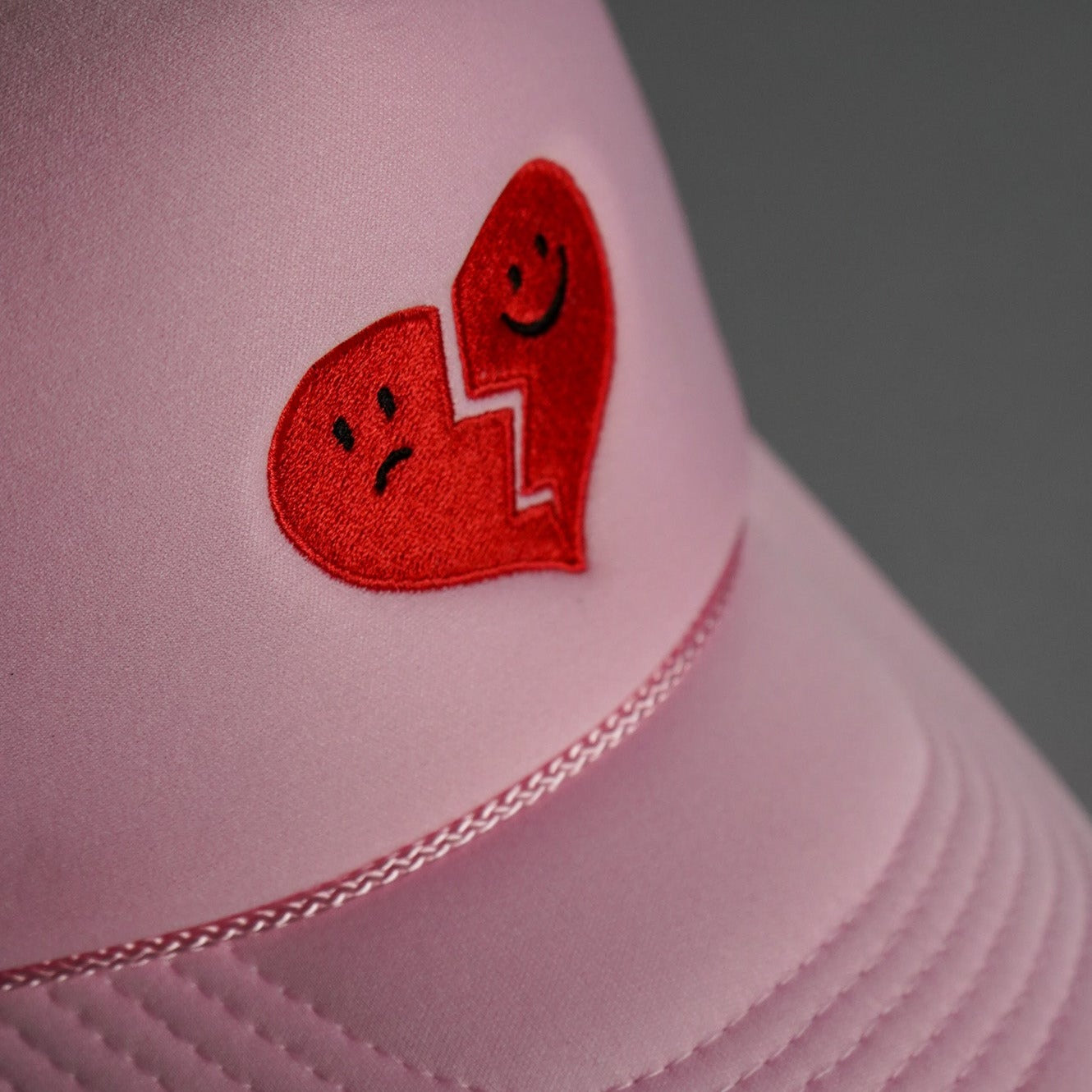 Hopeless Romantic Trucker Hat - Pink