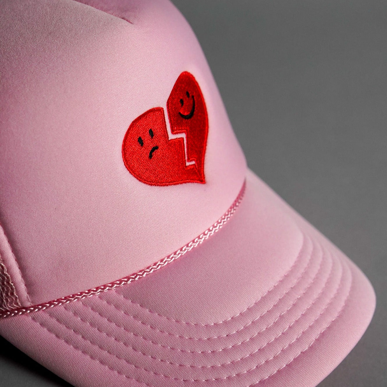 Hopeless Romantic Trucker Hat - Pink