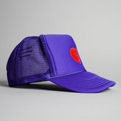 Hopeless Romantic Trucker Hat - Purple