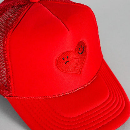 Hopeless Romantic Trucker Hat - Red