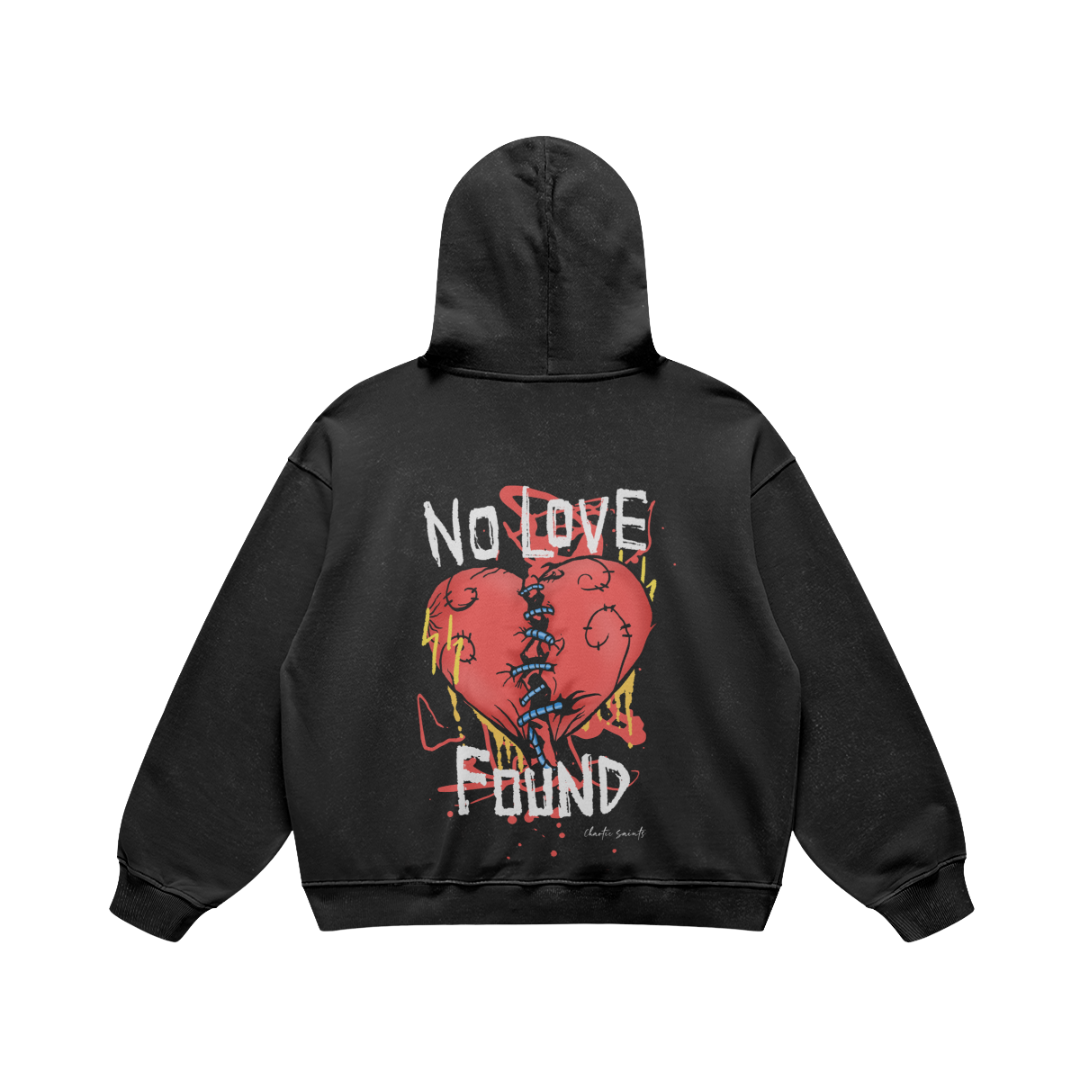 No Love Lost No Love Found Hoodie - Faded Black