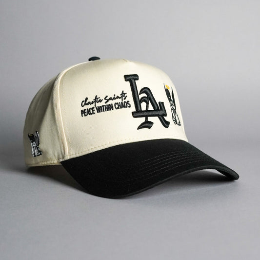 LA Saints Premium Snapback - Off-White/Black