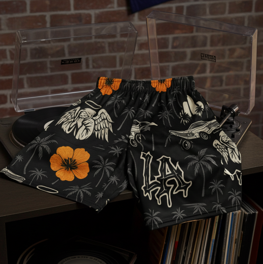 LA Represent Premium Mesh Shorts - Black