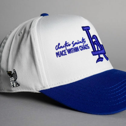 LA Saints Premium Snapback - Royal Blue/White