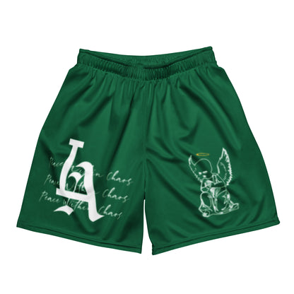 LA Peace Within Chaos Premium Mesh Shorts - Green