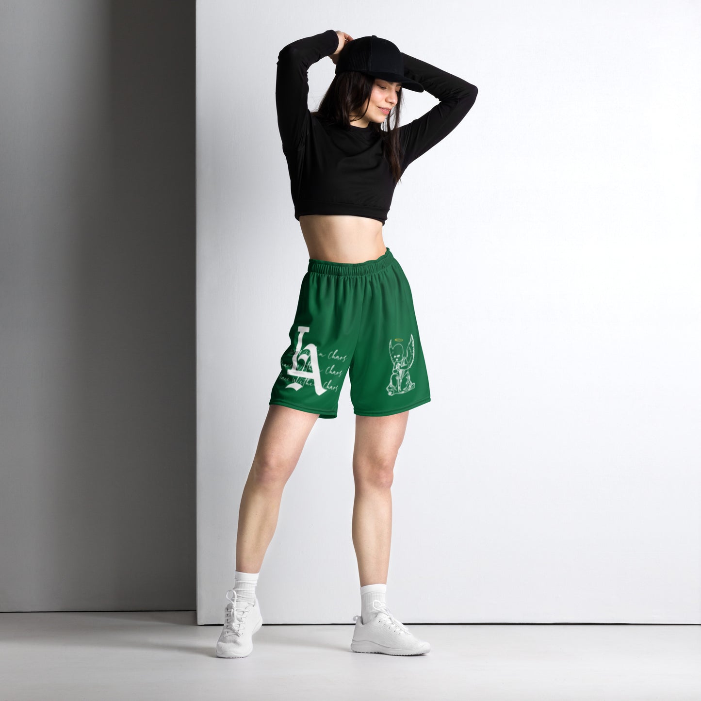 LA Peace Within Chaos Premium Mesh Shorts - Green