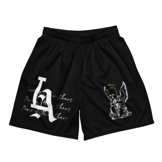 LA Peace Within Chaos Premium Mesh Shorts - Black