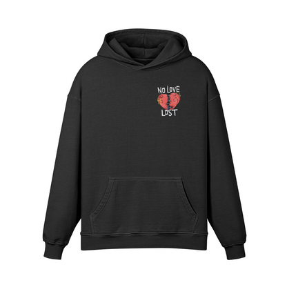 No Love Lost No Love Found Hoodie - Faded Black