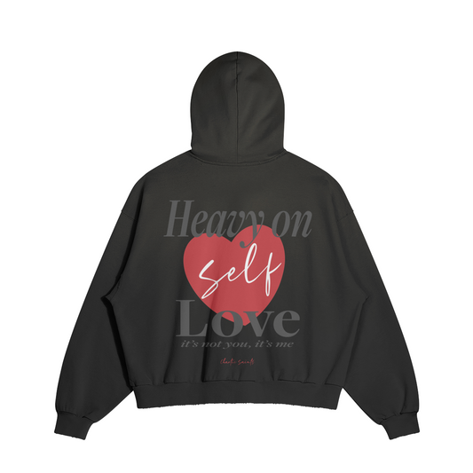 Heavy On Self Love Hoodie - Black